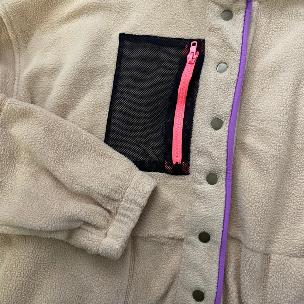 Wild Fable khaki Sherpa oversized jacket - Picture 2 of 4